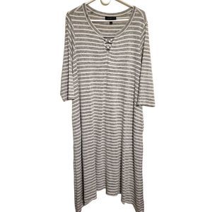 Lane Bryant Soft Striped Maxi Dress, Plus Size 18/20